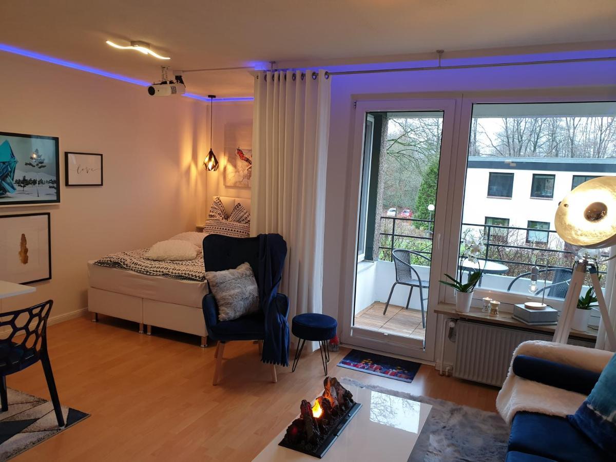 Apartmán Gemuetlich U. Modern, Balkon,Pp,Strand,Delongi,Heimkino! Glücksburg Exteriér fotografie